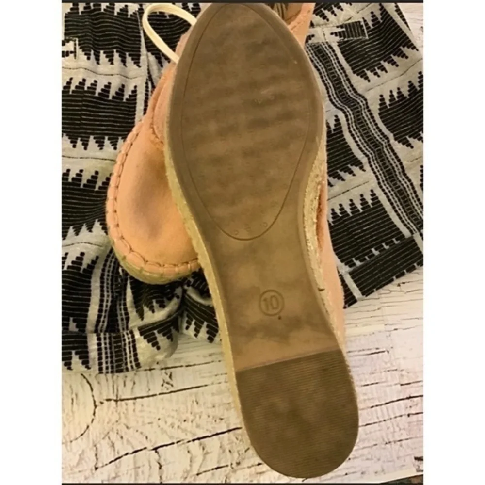 DV peach canvas Platform espadrille sneaker